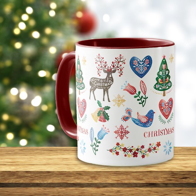 Nordic Scandinavian Style Christmas Pattern Mug (Creator Uploaded)