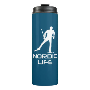 Nordic Skiing Life Thermal Tumbler