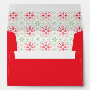 Nordic Snowflake Pattern Coordinating Matching 5x7 Envelope