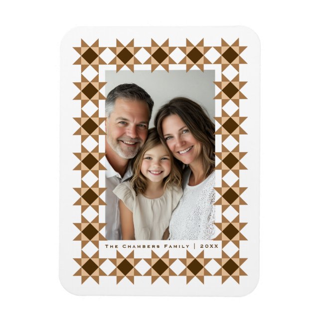 Nordic Star Frame Cream Magnet (Vertical)