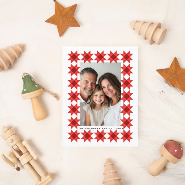 Nordic Star Frame Holiday Postcard (Creator Uploaded)