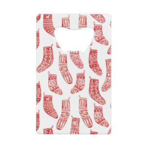 Nordic Stockings Red White