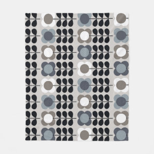 Nordic style, abstract floral pattern. fleece blanket