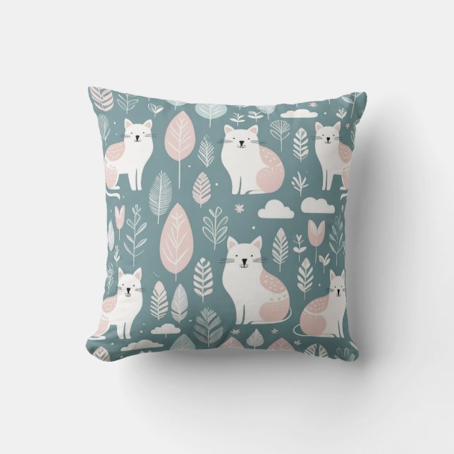 Nordic style animal pattern cushion (Front)