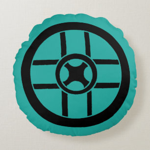 Nordic Symbol: Wheel Cross Round Cushion