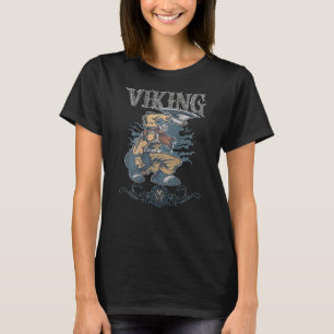 Nordic Thor Viking Warrior Valhalla Odin Back T-Shirt