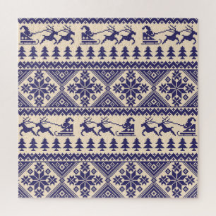 Nordic Tradition: Seamless Pattern Design Jigsaw Puzzle