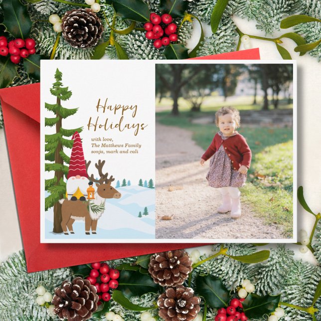 Nordic Trek Flat Holiday Card (Creator Uploaded)