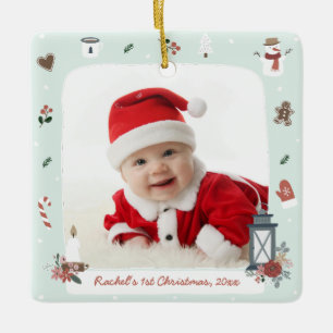 Nordic Village Christmas Photo Ornament