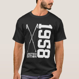 Nordic Walking 1958 Hiking 65Th Birthday T-Shirt