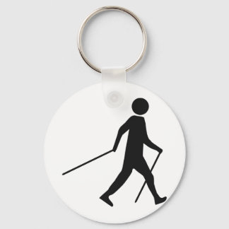 nordic walking icon key ring