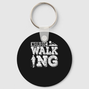 Nordic Walking Sport Fitness Training Key Ring