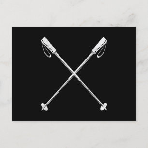 Nordic Walking Sticks Sport Postcard