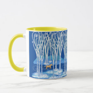Nordic Winter Fjord Horse Mug