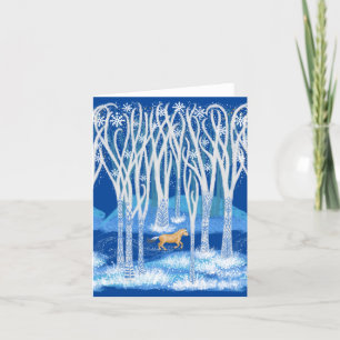 Nordic Winter Fjord Horse Thank You Card