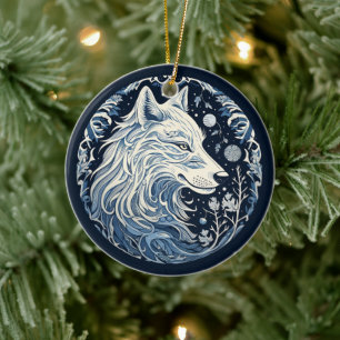 Nordic Wolf Ornament