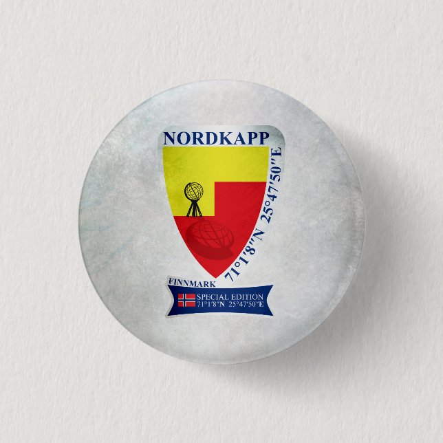 Nordkapp 3 Cm Round Badge (Front)