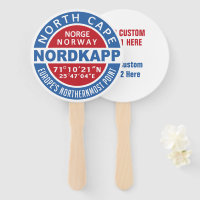 NORDKAPP North Cape custom text fan set