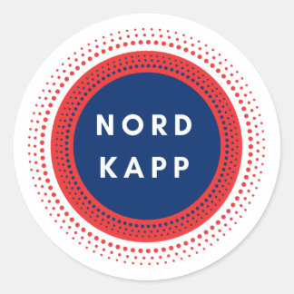 Nordkapp Norway Classic Round Sticker