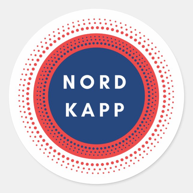 Nordkapp Norway Classic Round Sticker (Front)