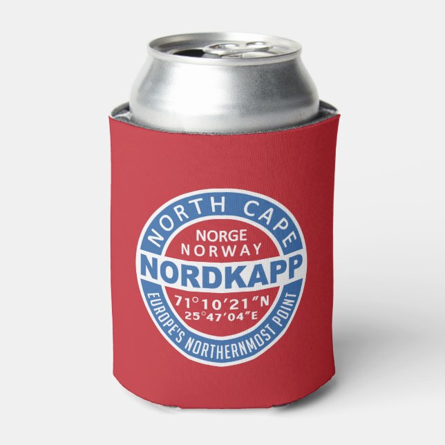 NORDKAPP Norway custom monogram can cooler (Can Front)
