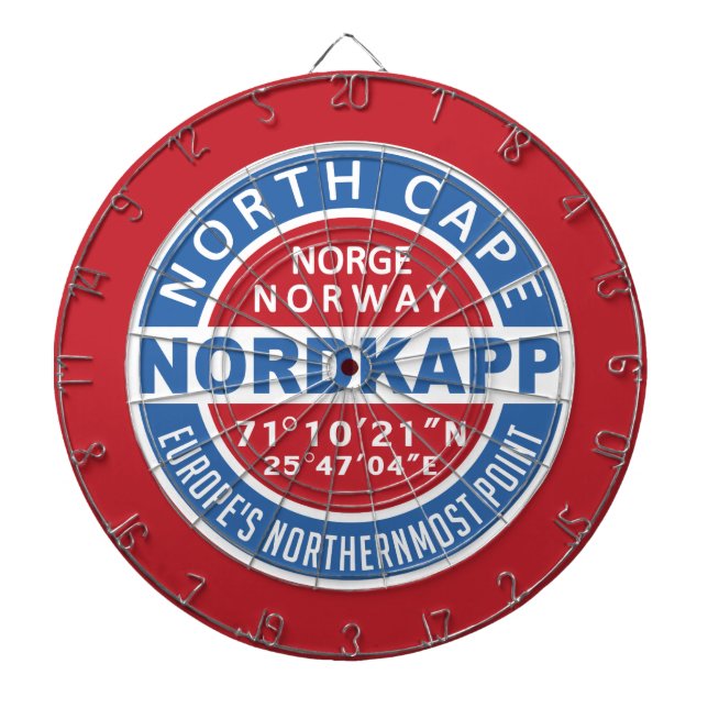 NORDKAPP Norway dart board (Front)