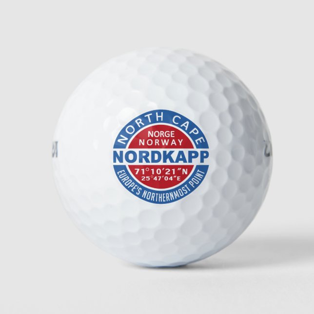 NORDKAPP Norway golf balls (Front)
