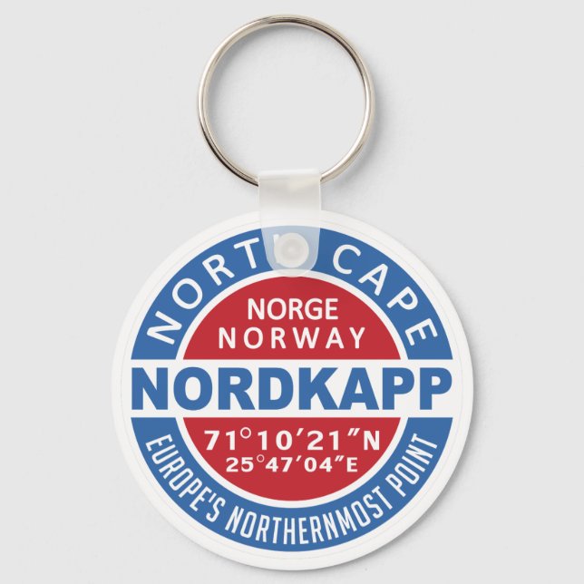 NORDKAPP Norway key chains (Front)