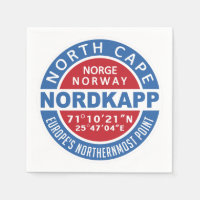 NORDKAPP Norway paper napkins