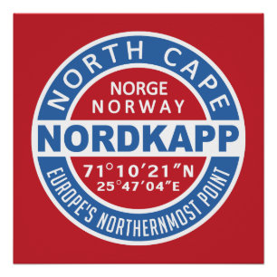 NORDKAPP Norway poster