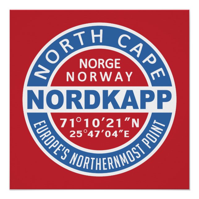 NORDKAPP Norway poster (Front)