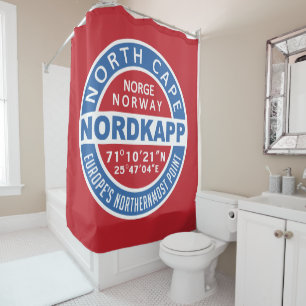 NORDKAPP Norway shower curtain