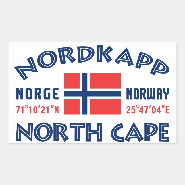 NORDKAPP Norway stickers (Front)