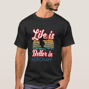 Nordkapp Souvenir  'Life Is Better In Nordkapp Ski T-Shirt