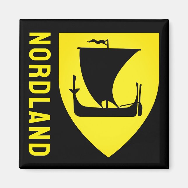 Nordland fylke coat of arms - NORWAY Magnet (Front)