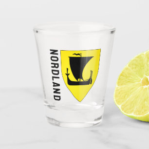 Nordland fylke coat of arms - NORWAY Shot Glass