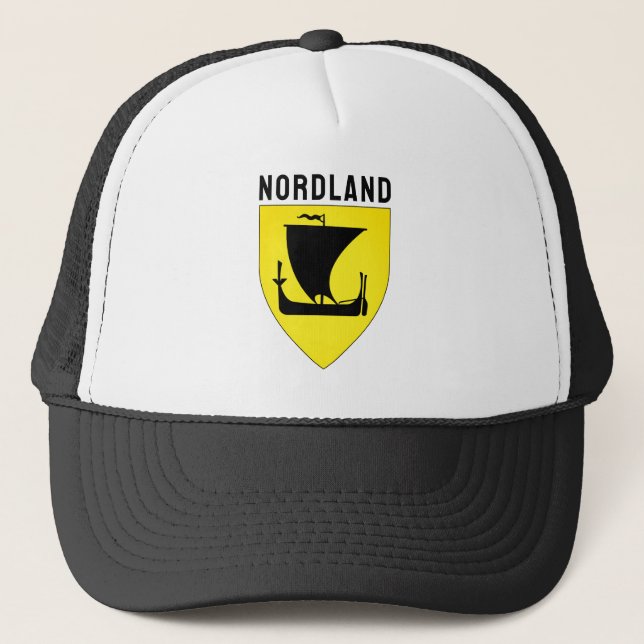 Nordland fylke coat of arms - NORWAY Trucker Hat (Front)