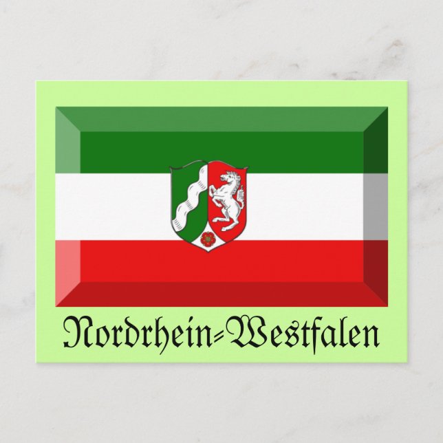 Nordrhein-Westfalen Flag Gem Postcard (Front)