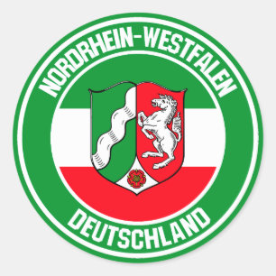 Nordrhein-Westfalen Round Emblem Classic Round Sticker