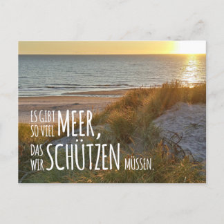 Nordsee „Es gibt so viel Meer …“  Postcard