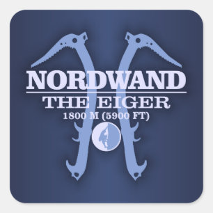 Nordwand "The Eiger" Square Sticker