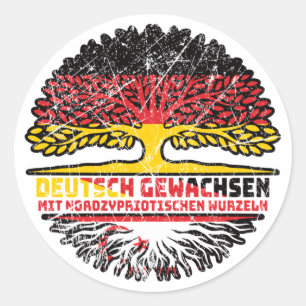 Nordzypern Nordzyprisch Deutsch Deutschland Baum Classic Round Sticker