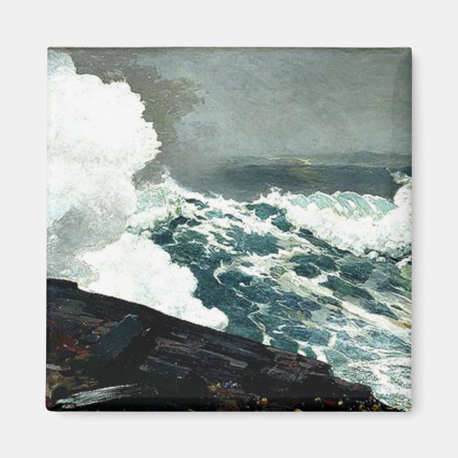 Noreaster - Winslow Homer artwork Magnet (Front)