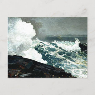 Noreaster - Winslow Homer artwork  Postcard