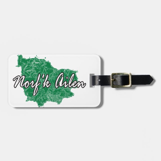 Norf'k Ailen Luggage Tag (Front Horizontal)