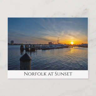 Norfolk at Sunset Postcard