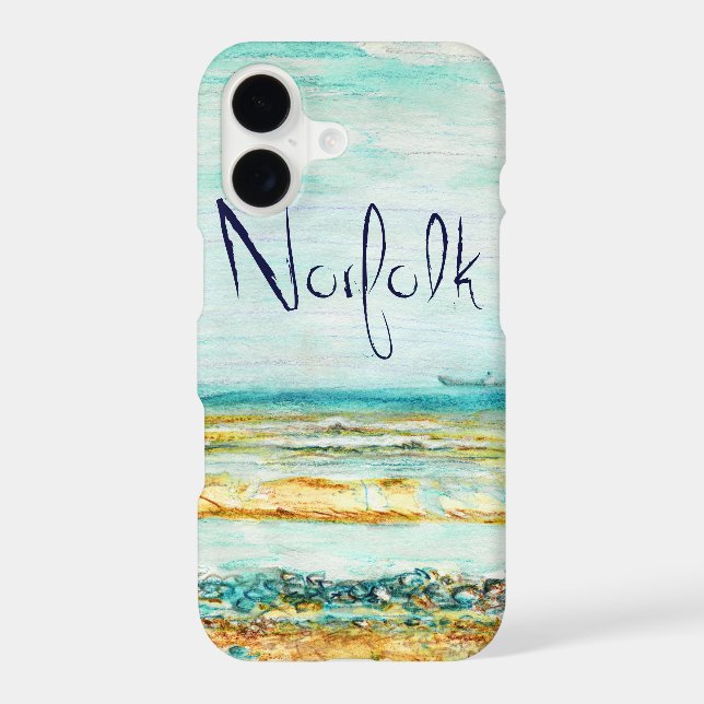 Norfolk Beach phone iPhone case (Back)
