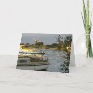 Norfolk Broads — Blank Greetings Card