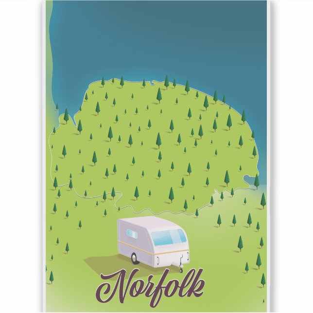 Norfolk Caravan map (Front)