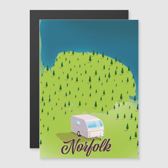 Norfolk Caravan map (Front/Back)